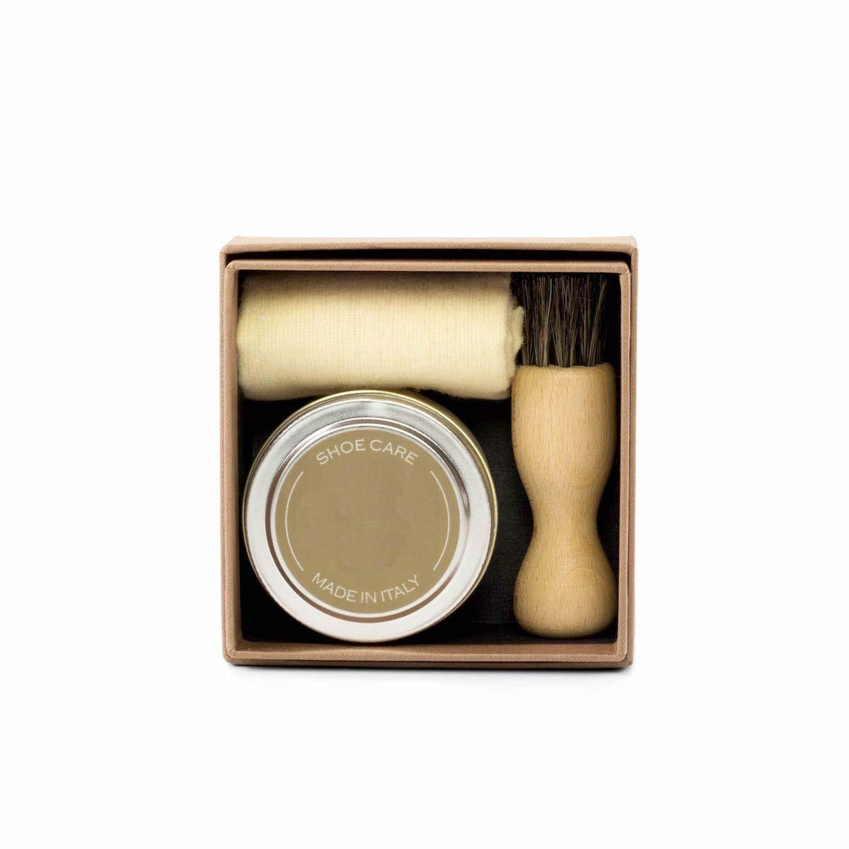Waxed Leather Shoe Care Kit