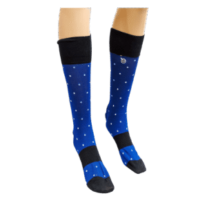 Knee High Socks With Blue Polka dots