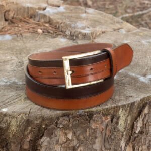 Bold and Stylish Cognac Marseille Belt